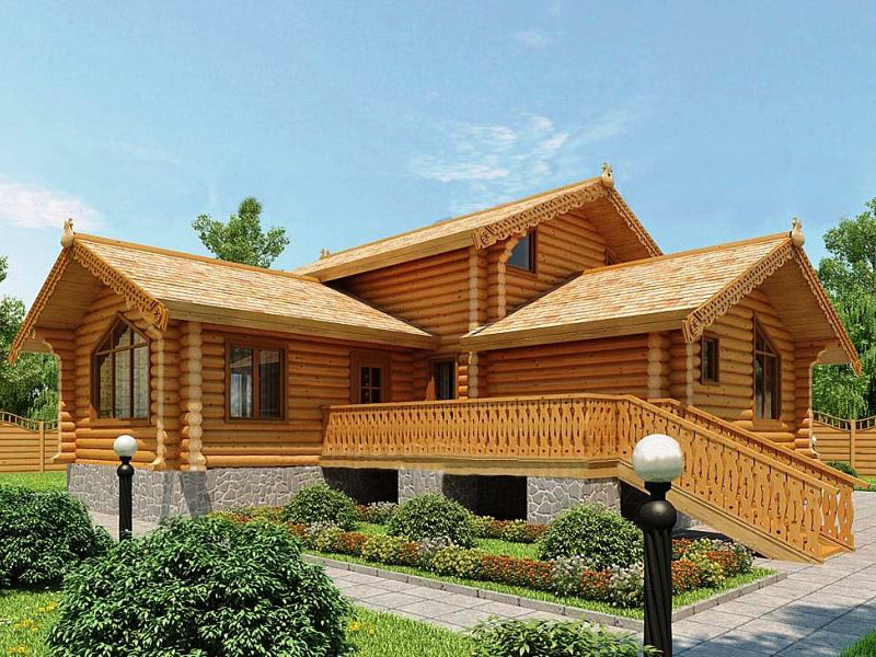 Проект традиционного деревянного русского дома "Купеческий"